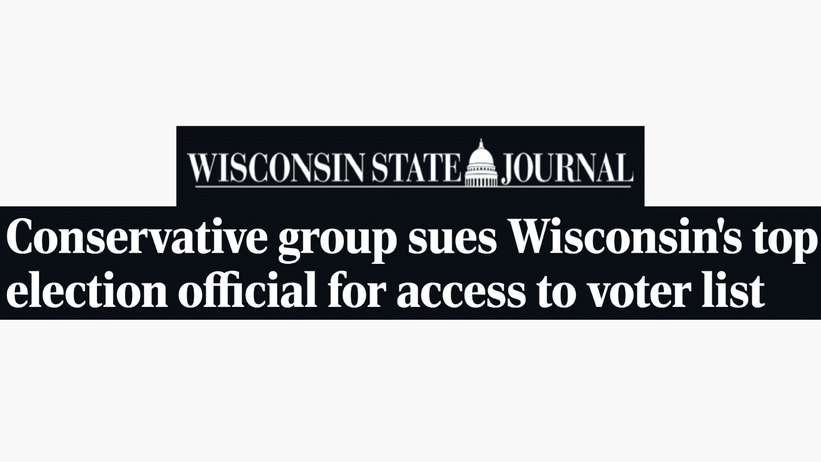 Wisconsin State Journal Headline