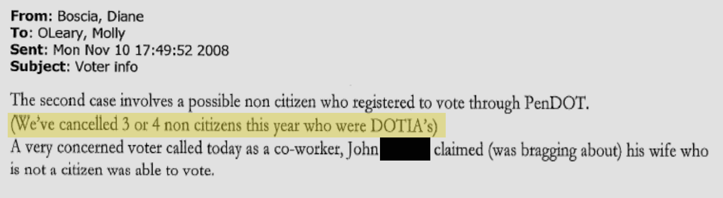 PA Non-citizen record
